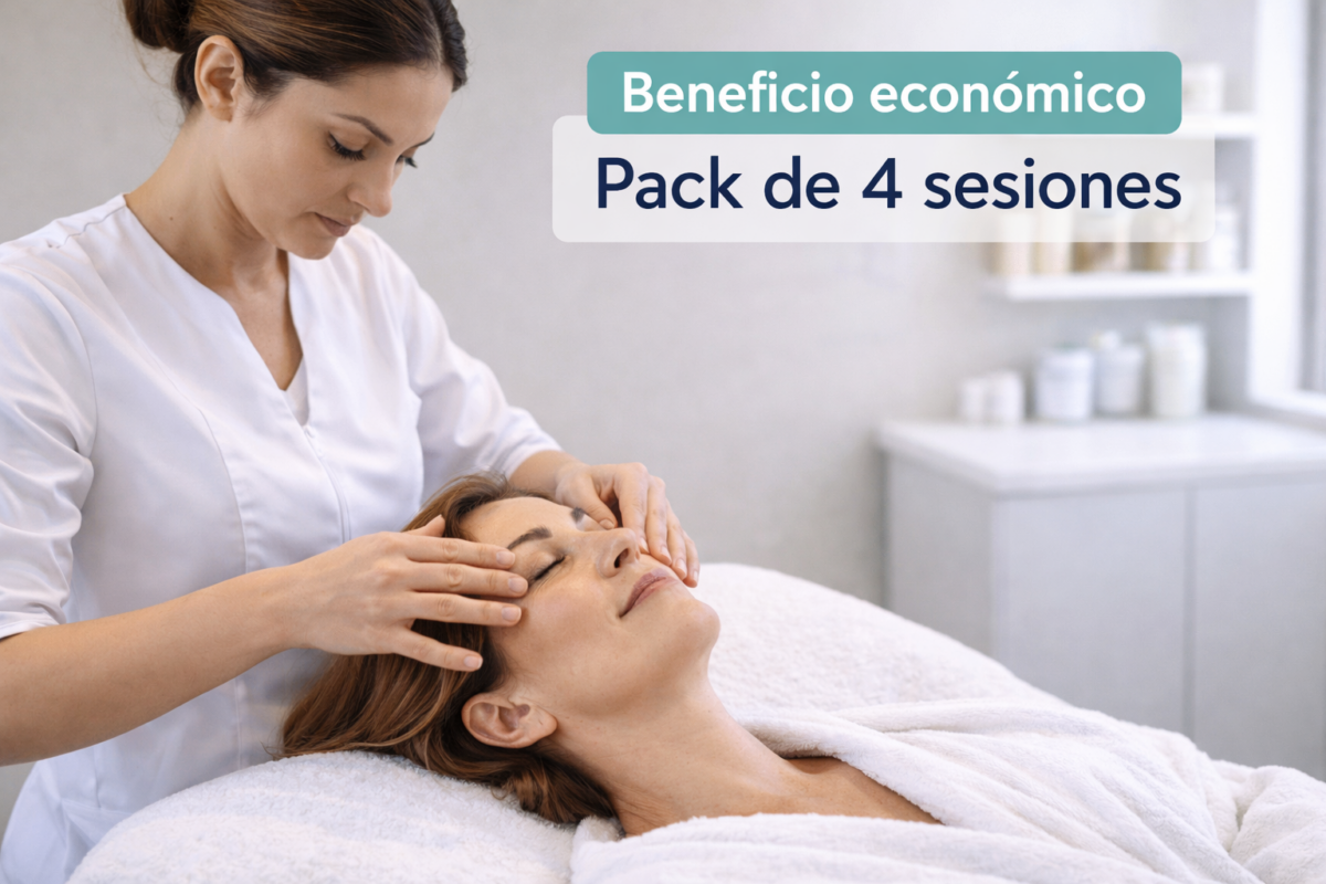 pack 4 sesiones gimnasia facial beneficio económico