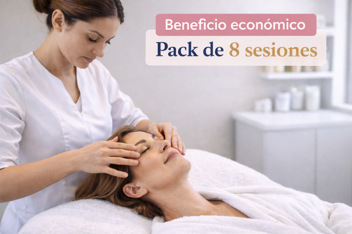 pack 8 sesiones gimnasia facial beneficio económico